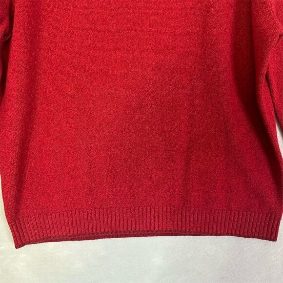 Tommy Bahama Marino Wool Sweater Men’s Sz XL Red High Neck Pullover 1/4 Zip - Picture 6 of 13